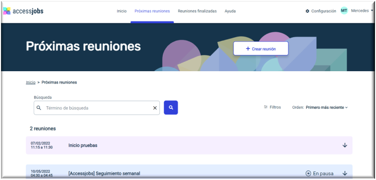 Próximas reuniones